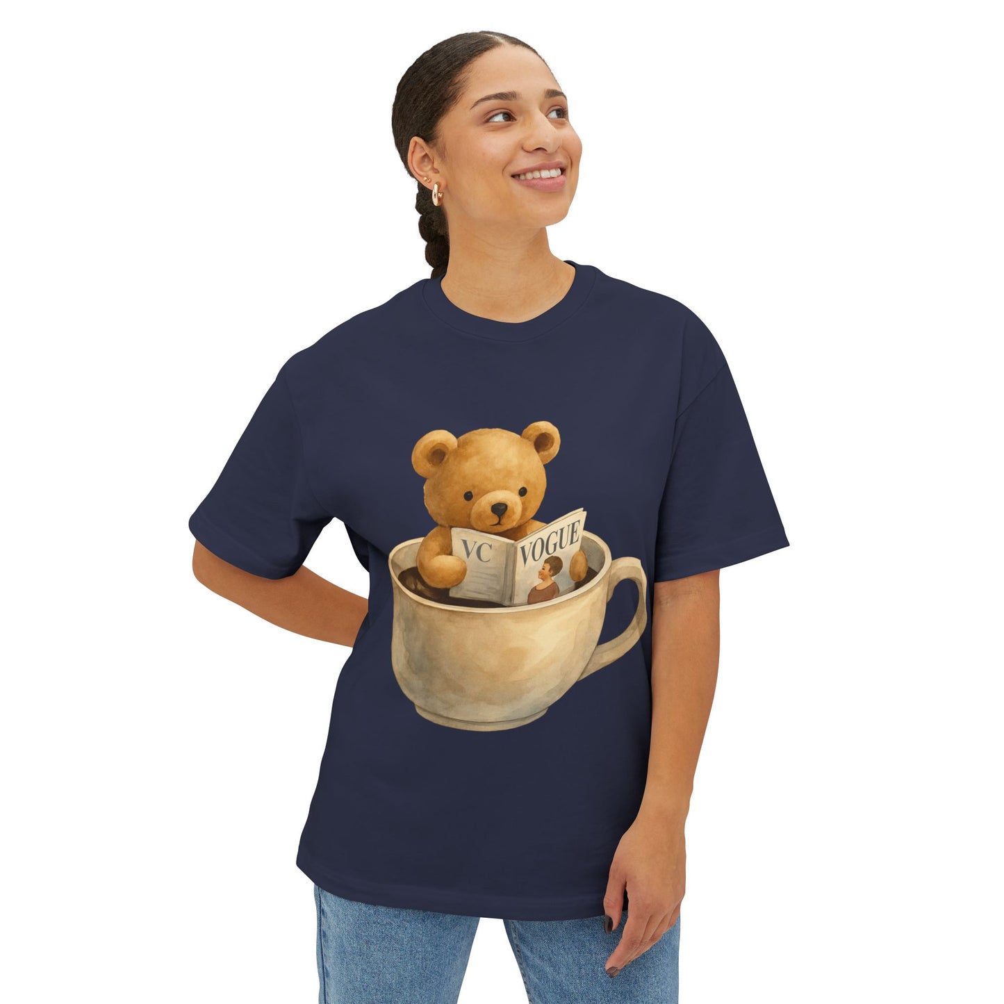 Cozy Bear Oversized boxy Tee,