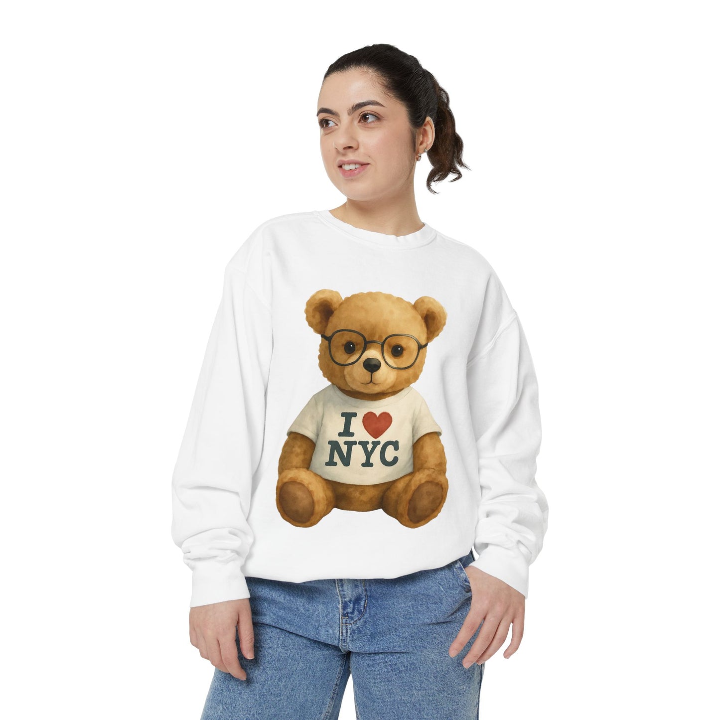 Cute NYC Bear Sweatshirt (Unisex)