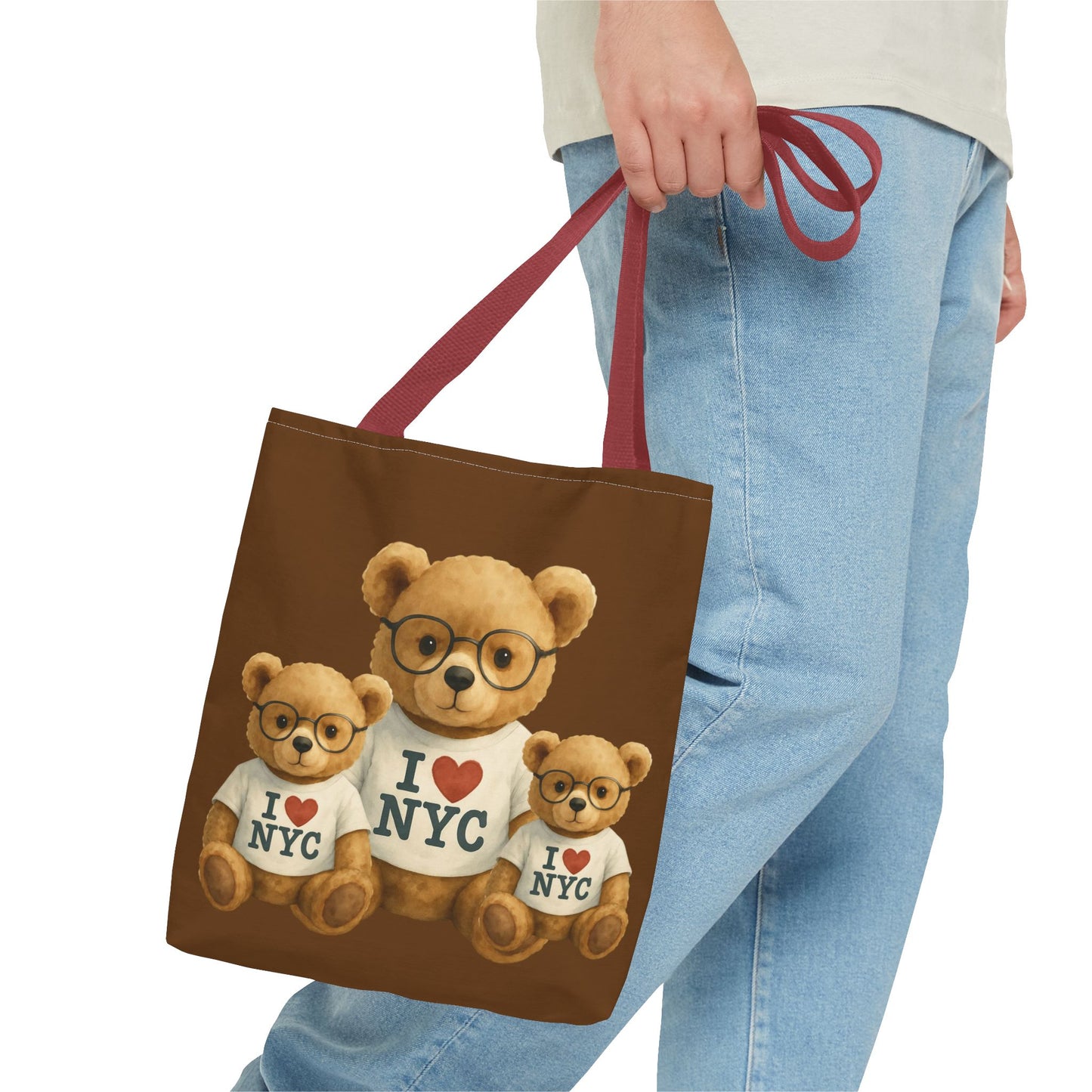 I Love NYC Teddy Bear Tote Bag