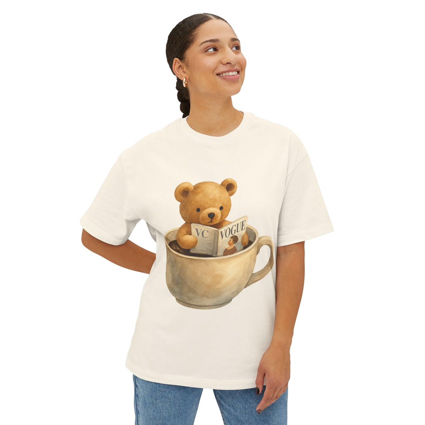 Cozy Bear Oversized boxy Tee,