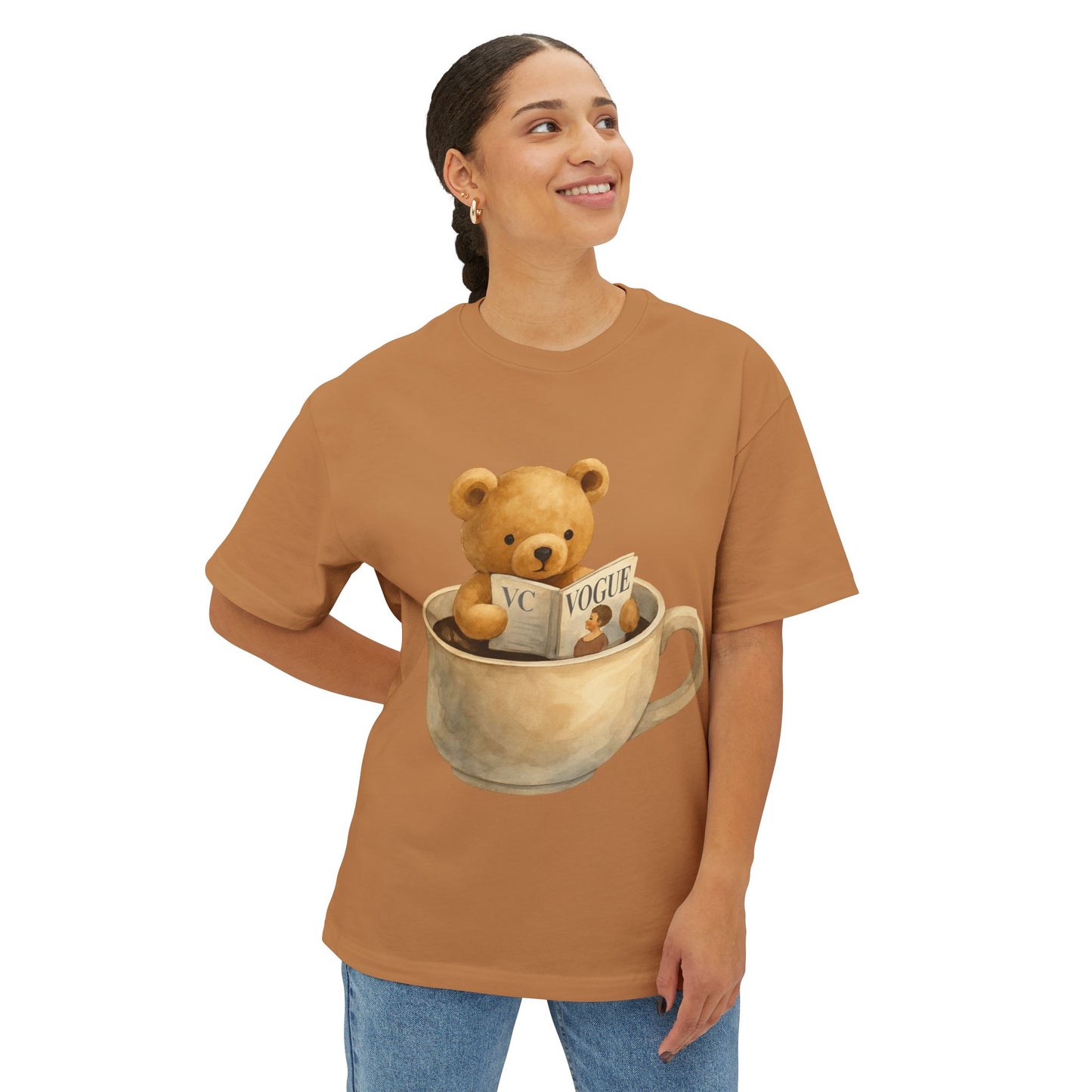 Cozy Bear Oversized boxy Tee,