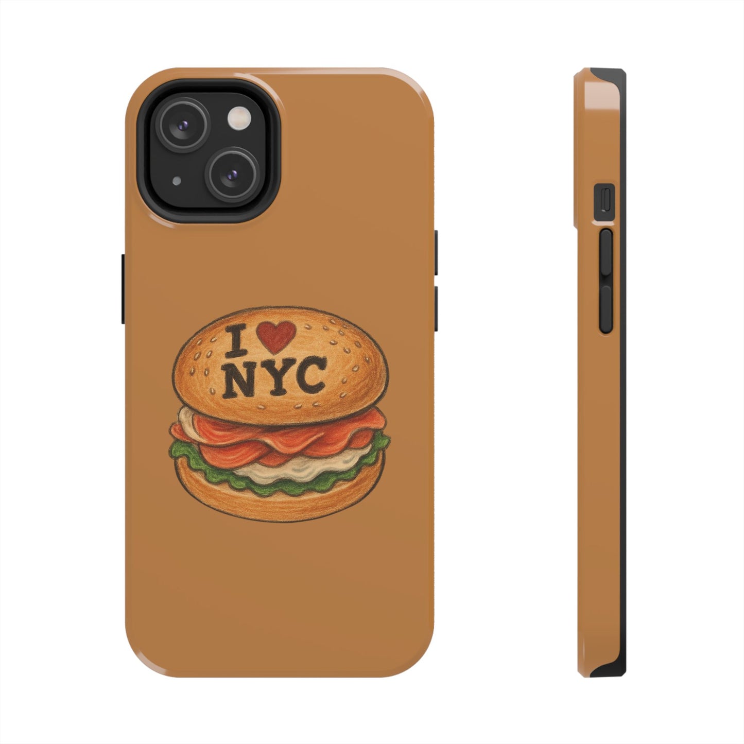 NYC Burger Tough Phone Case - Unique Sweet Treat Protective Cover, Cute NYC Gift, Foodie Phone Accessory, Fun Travel Keepsake, Festive [...]