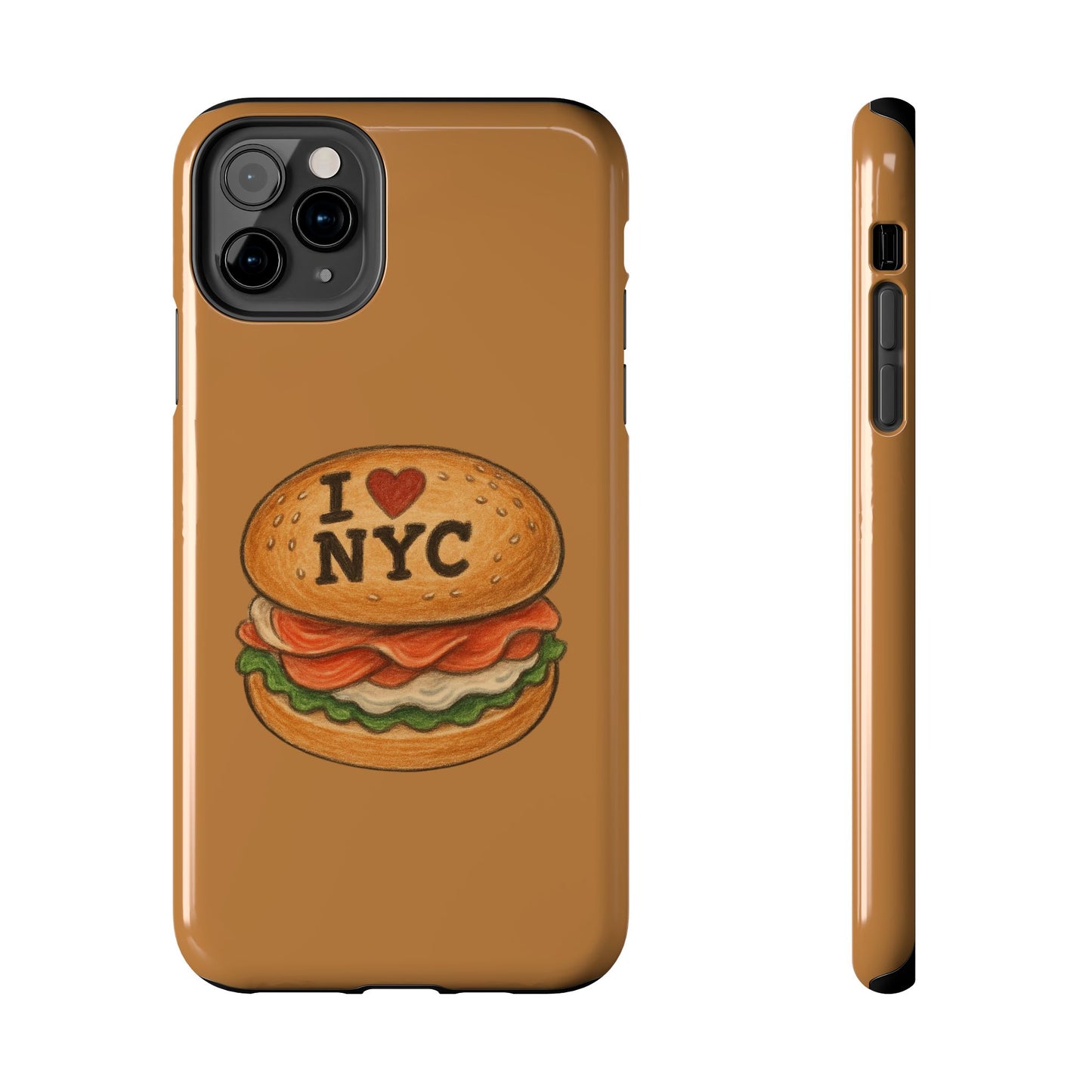 NYC Burger Tough Phone Case - Unique Sweet Treat Protective Cover, Cute NYC Gift, Foodie Phone Accessory, Fun Travel Keepsake, Festive [...]