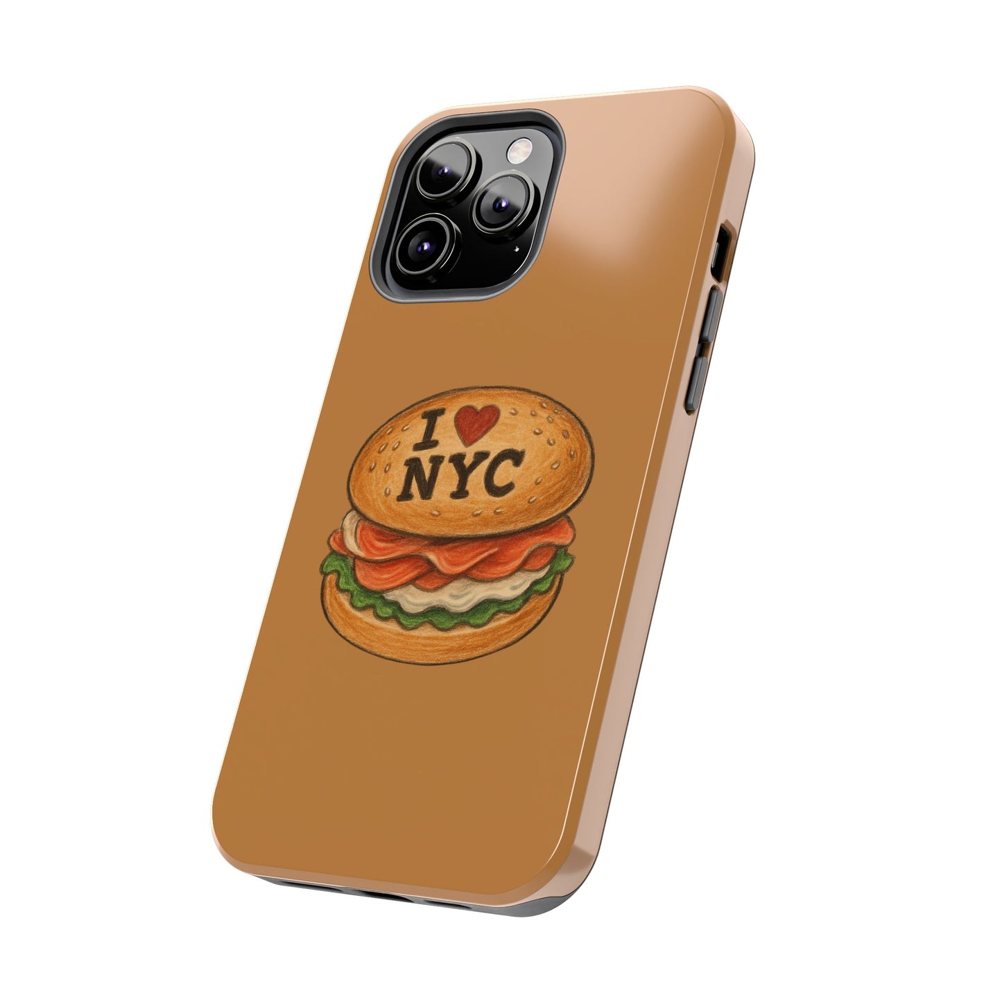 NYC Burger Tough Phone Case - Unique Sweet Treat Protective Cover, Cute NYC Gift, Foodie Phone Accessory, Fun Travel Keepsake, Festive [...]