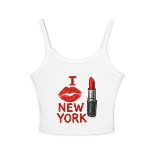 I Love New York Women's Spaghetti Strap Tank Top, Summer Graphic Top, Travel Souvenir, Cute Layering Piece, Gift for New Yorkers, [...]