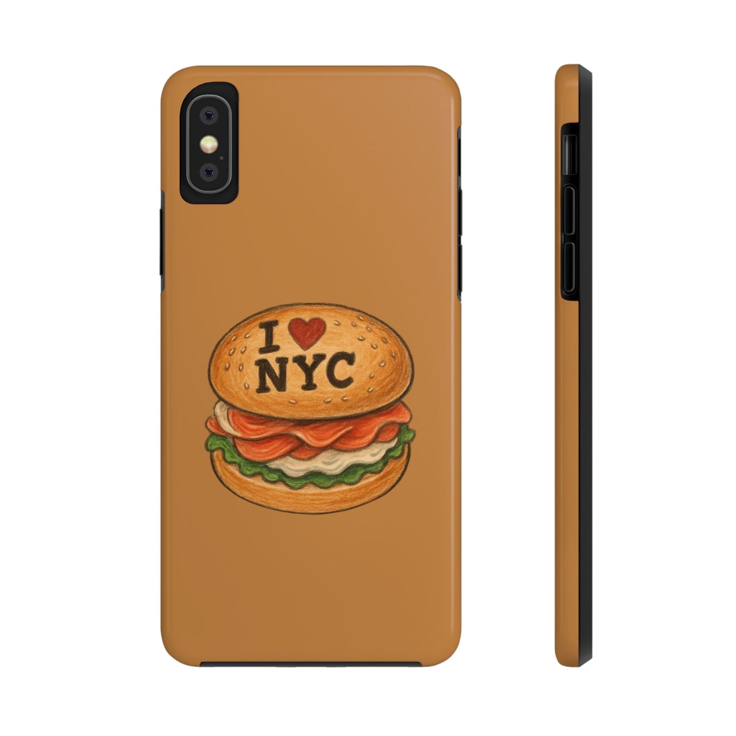 NYC Burger Tough Phone Case - Unique Sweet Treat Protective Cover, Cute NYC Gift, Foodie Phone Accessory, Fun Travel Keepsake, Festive [...]