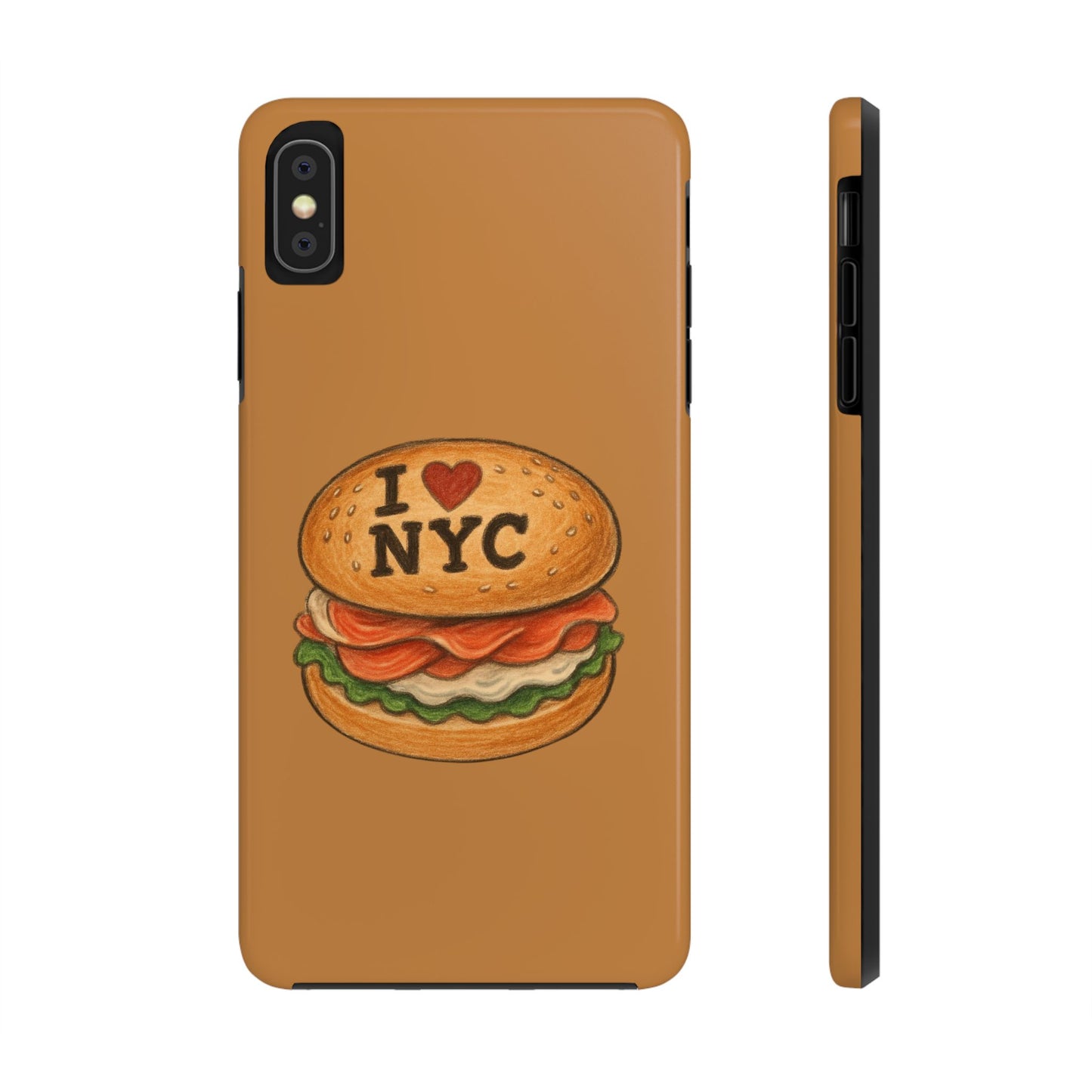NYC Burger Tough Phone Case - Unique Sweet Treat Protective Cover, Cute NYC Gift, Foodie Phone Accessory, Fun Travel Keepsake, Festive [...]