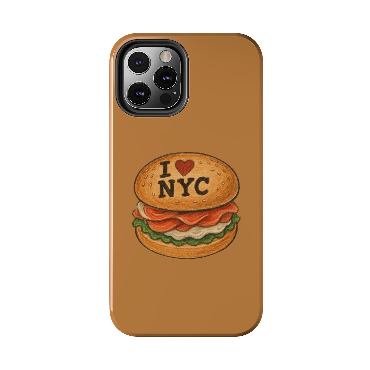 NYC Burger Tough Phone Case - Unique Sweet Treat Protective Cover, Cute NYC Gift, Foodie Phone Accessory, Fun Travel Keepsake, Festive [...]