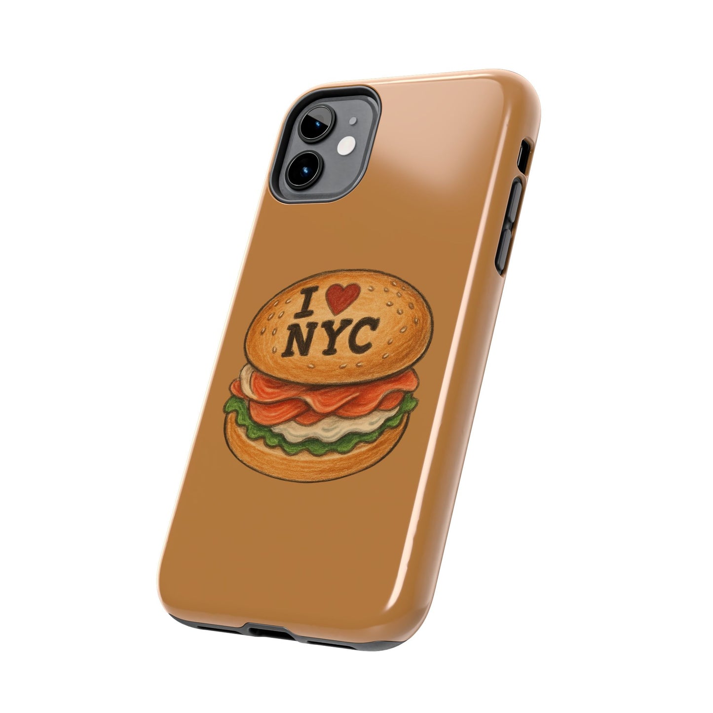 NYC Burger Tough Phone Case - Unique Sweet Treat Protective Cover, Cute NYC Gift, Foodie Phone Accessory, Fun Travel Keepsake, Festive [...]