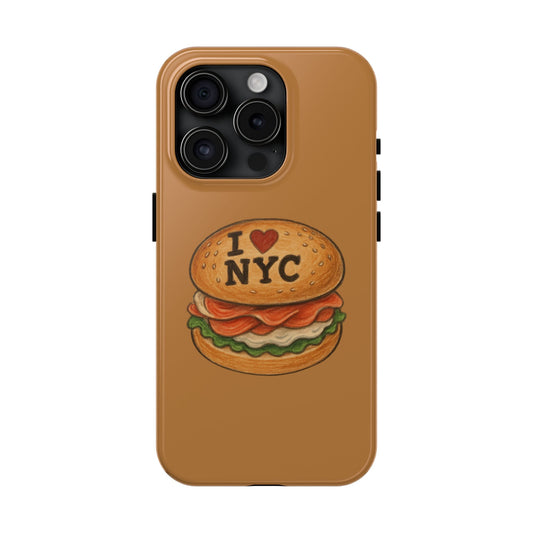 NYC Burger Tough Phone Case - Unique Sweet Treat Protective Cover, Cute NYC Gift, Foodie Phone Accessory, Fun Travel Keepsake, Festive [...]