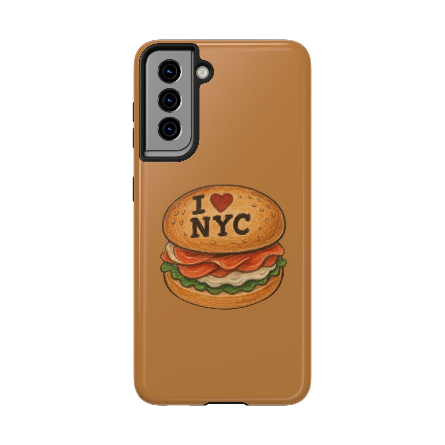 NYC Burger Tough Phone Case - Unique Sweet Treat Protective Cover, Cute NYC Gift, Foodie Phone Accessory, Fun Travel Keepsake, Festive [...]