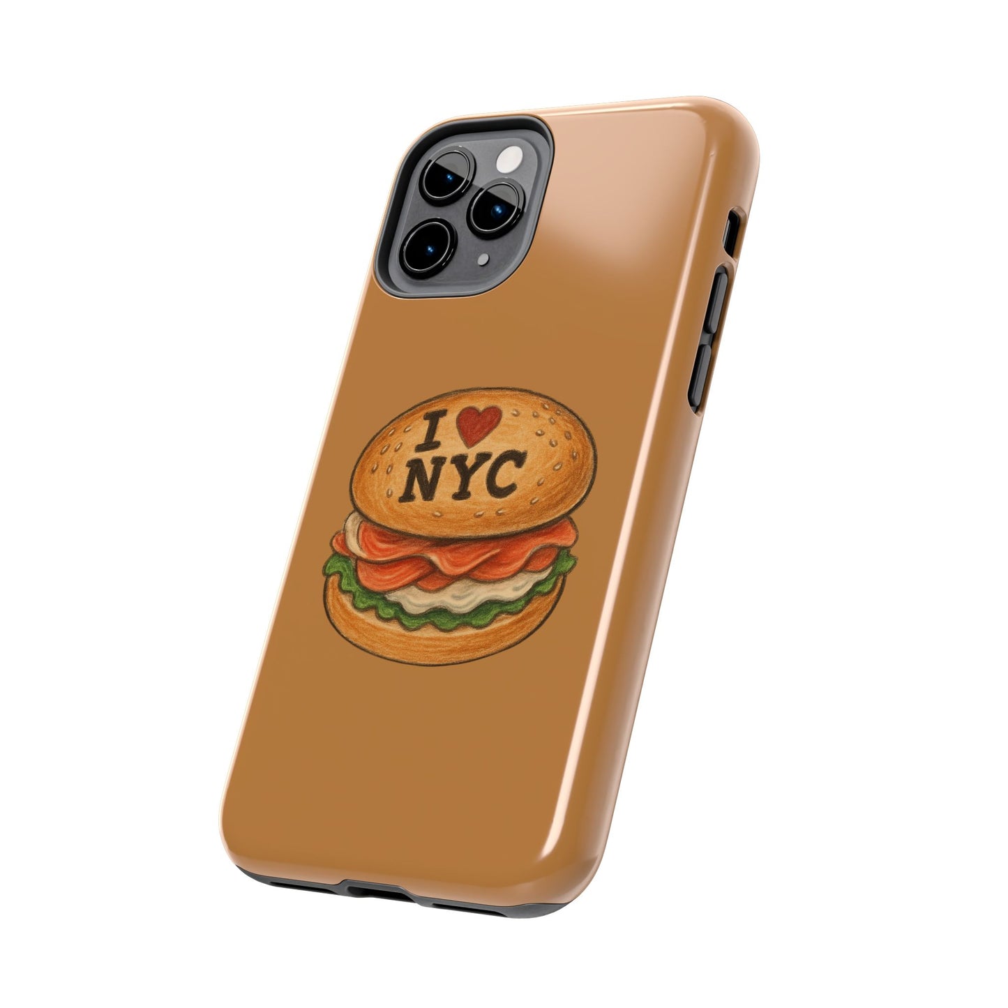 NYC Burger Tough Phone Case - Unique Sweet Treat Protective Cover, Cute NYC Gift, Foodie Phone Accessory, Fun Travel Keepsake, Festive [...]
