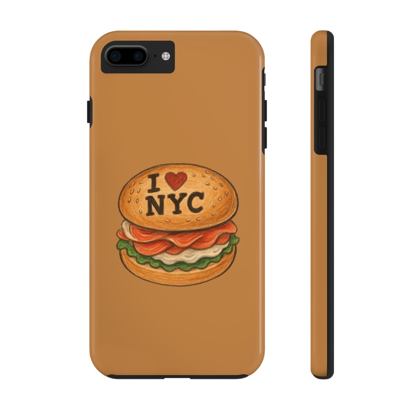 NYC Burger Tough Phone Case - Unique Sweet Treat Protective Cover, Cute NYC Gift, Foodie Phone Accessory, Fun Travel Keepsake, Festive [...]