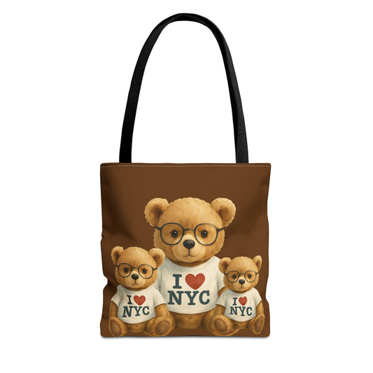 I Love NYC Teddy Bear Tote Bag