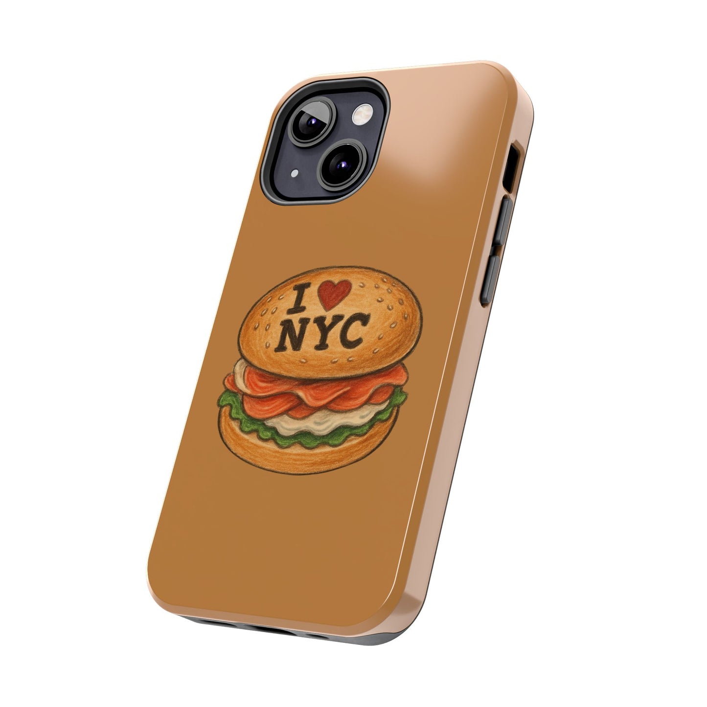 NYC Burger Tough Phone Case - Unique Sweet Treat Protective Cover, Cute NYC Gift, Foodie Phone Accessory, Fun Travel Keepsake, Festive [...]