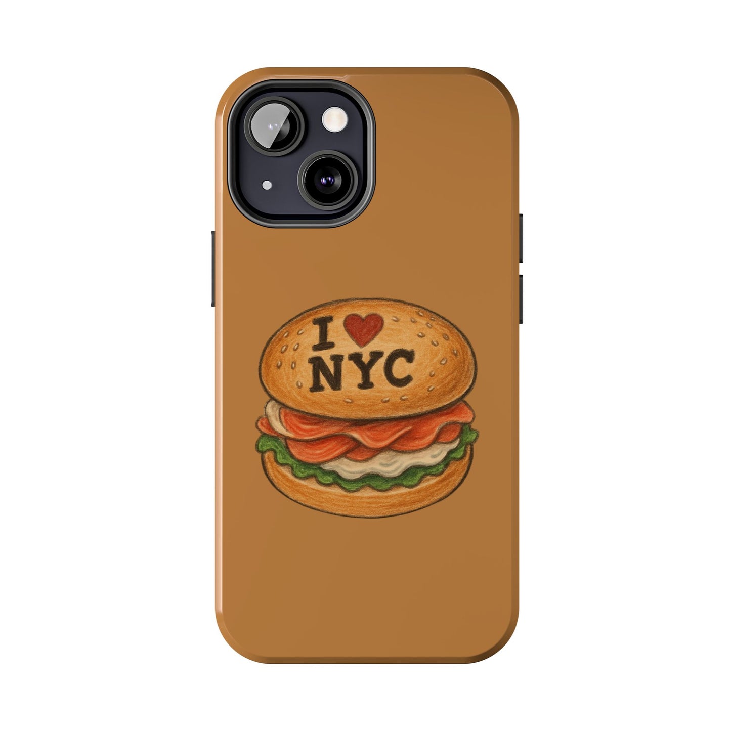 NYC Burger Tough Phone Case - Unique Sweet Treat Protective Cover, Cute NYC Gift, Foodie Phone Accessory, Fun Travel Keepsake, Festive [...]