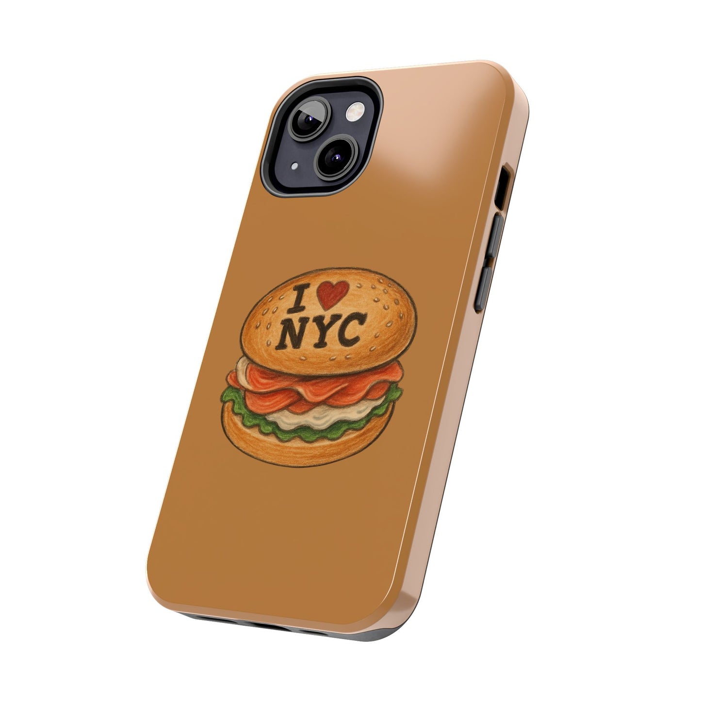 NYC Burger Tough Phone Case - Unique Sweet Treat Protective Cover, Cute NYC Gift, Foodie Phone Accessory, Fun Travel Keepsake, Festive [...]
