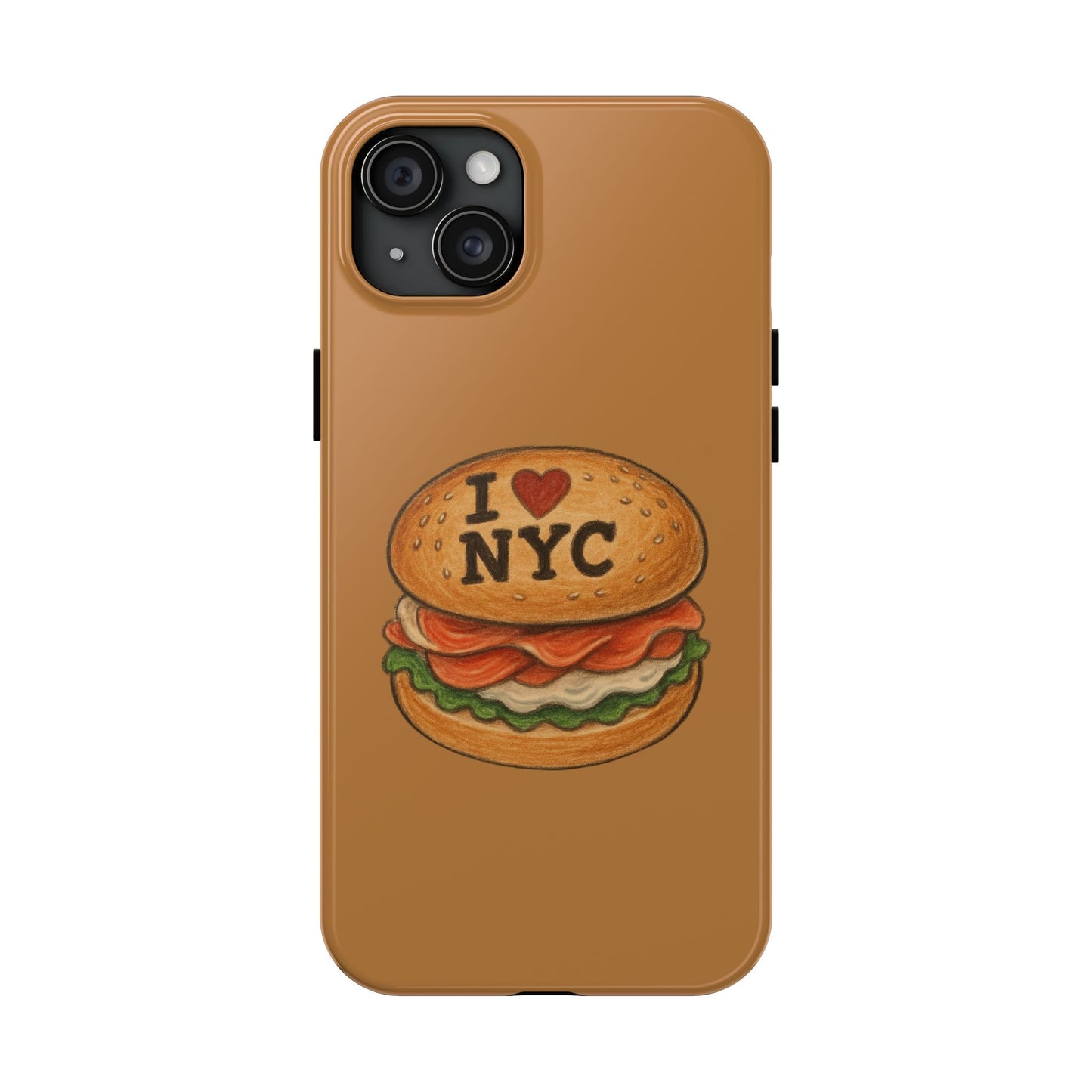 NYC Burger Tough Phone Case - Unique Sweet Treat Protective Cover, Cute NYC Gift, Foodie Phone Accessory, Fun Travel Keepsake, Festive [...]