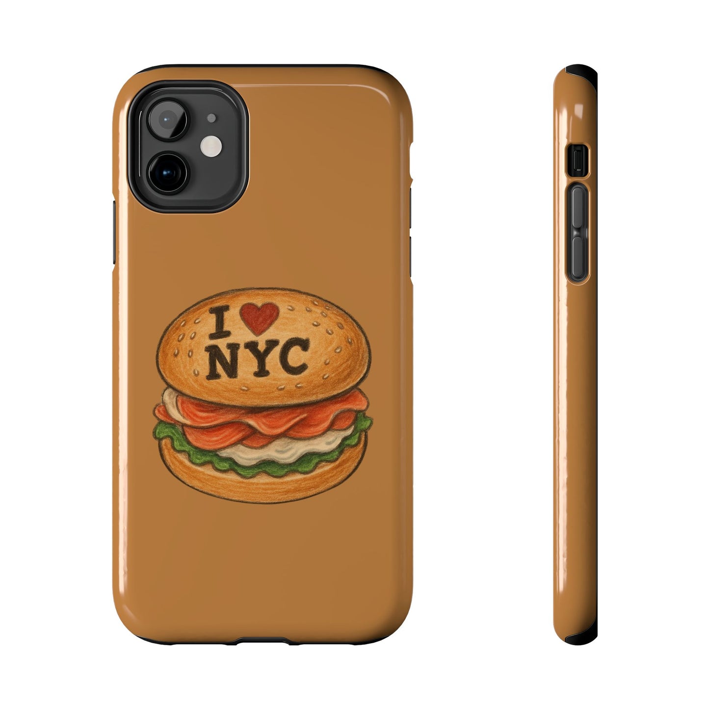 NYC Burger Tough Phone Case - Unique Sweet Treat Protective Cover, Cute NYC Gift, Foodie Phone Accessory, Fun Travel Keepsake, Festive [...]