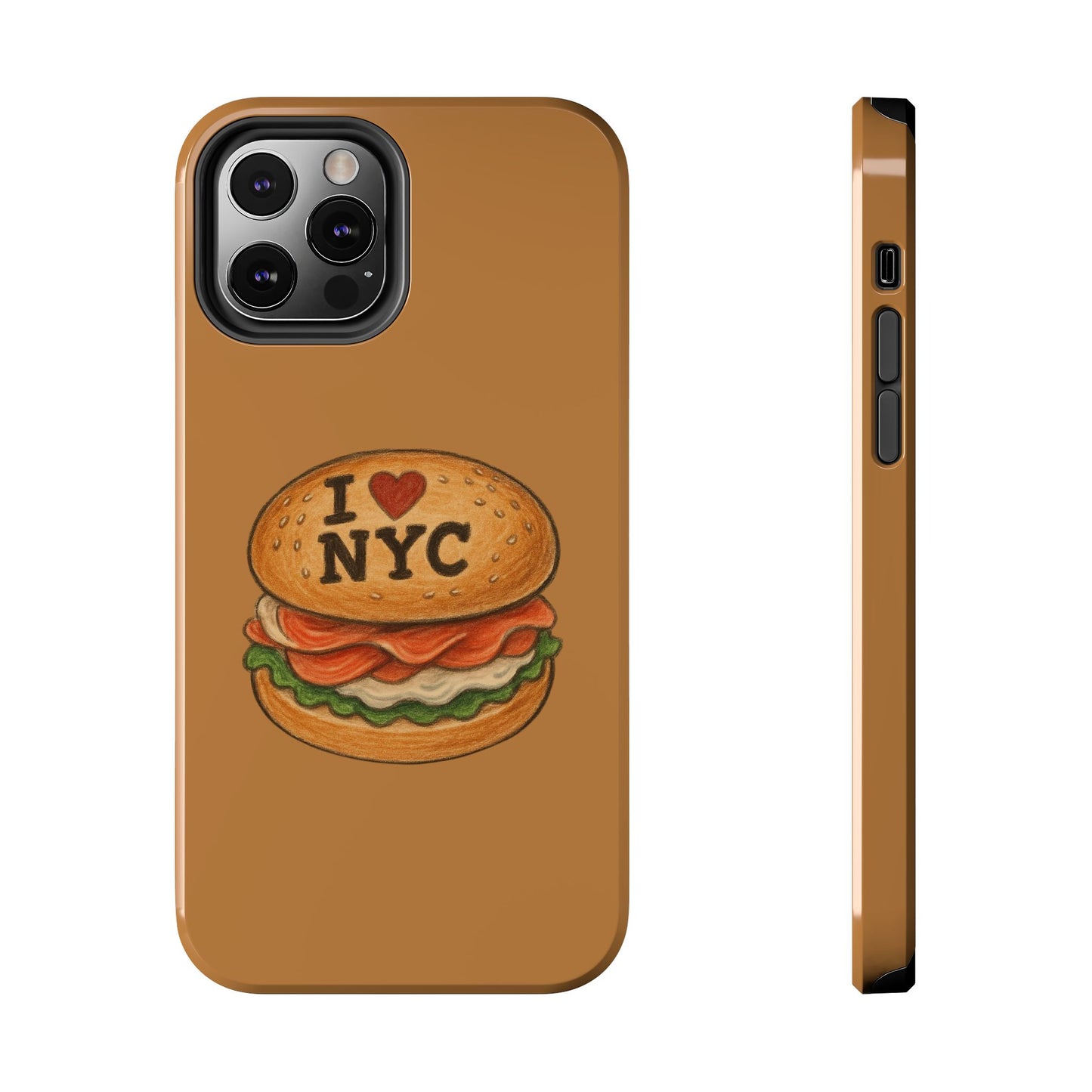 NYC Burger Tough Phone Case - Unique Sweet Treat Protective Cover, Cute NYC Gift, Foodie Phone Accessory, Fun Travel Keepsake, Festive [...]