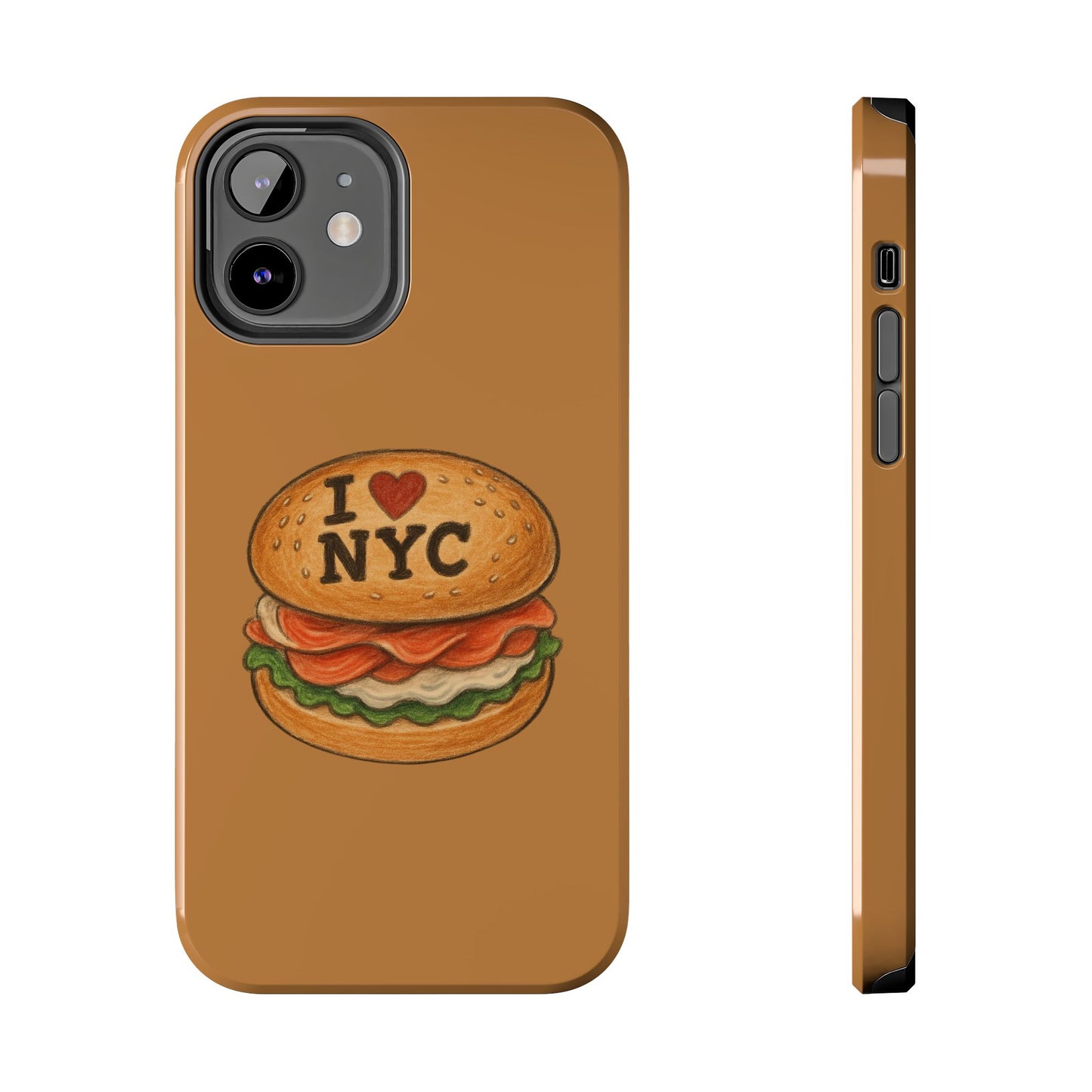 NYC Burger Tough Phone Case - Unique Sweet Treat Protective Cover, Cute NYC Gift, Foodie Phone Accessory, Fun Travel Keepsake, Festive [...]