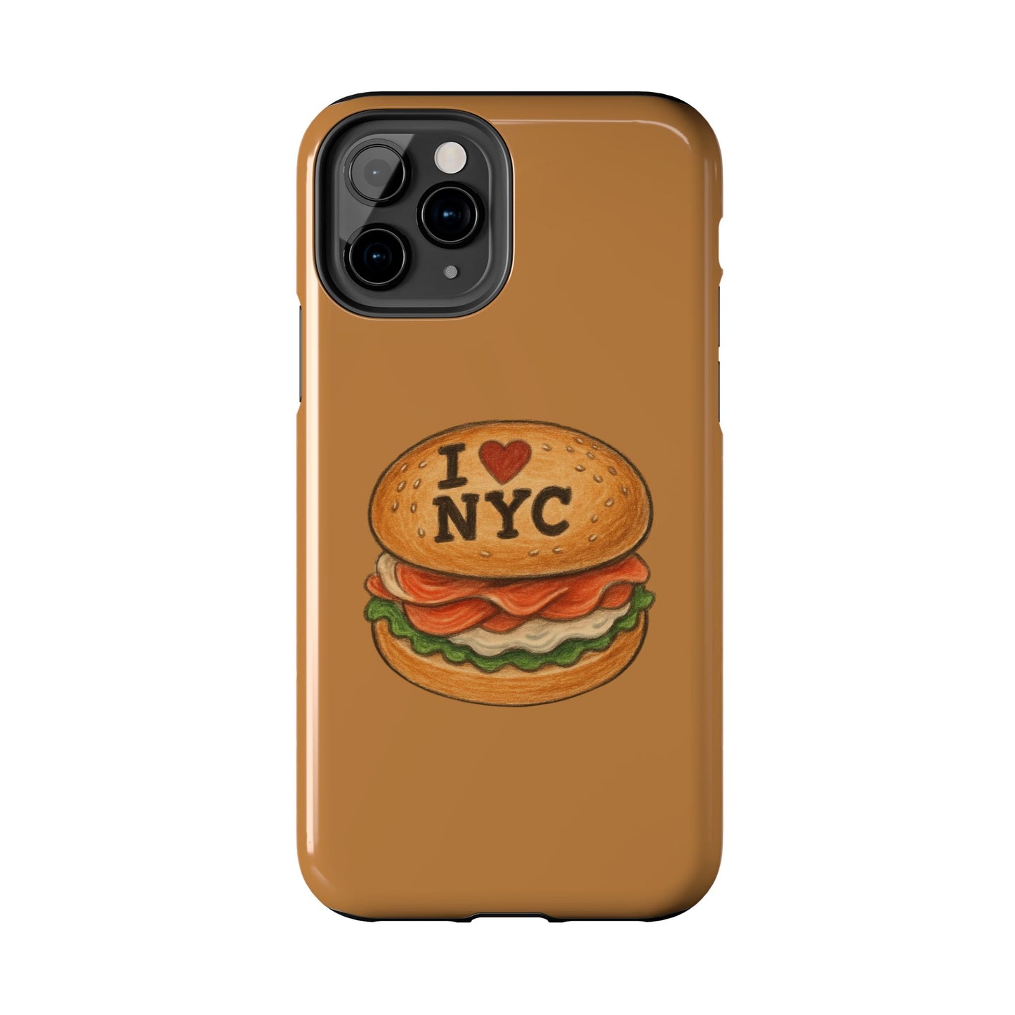 NYC Burger Tough Phone Case - Unique Sweet Treat Protective Cover, Cute NYC Gift, Foodie Phone Accessory, Fun Travel Keepsake, Festive [...]