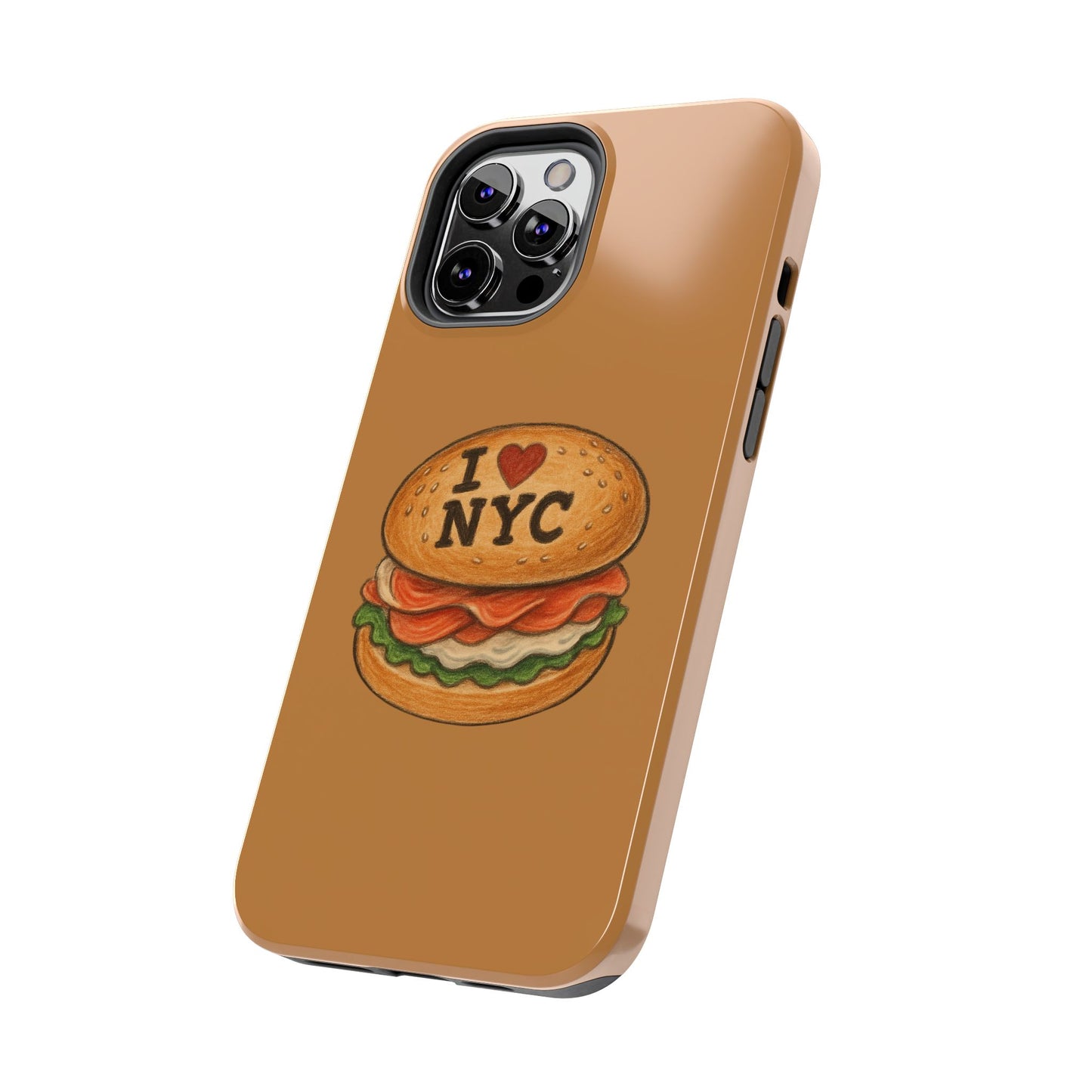 NYC Burger Tough Phone Case - Unique Sweet Treat Protective Cover, Cute NYC Gift, Foodie Phone Accessory, Fun Travel Keepsake, Festive [...]