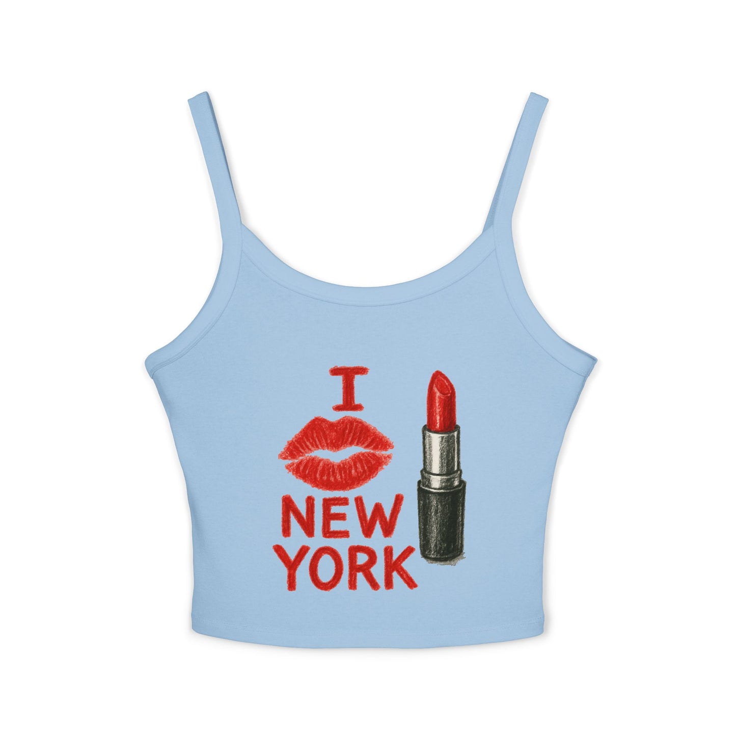 I Love New York Women's Spaghetti Strap Tank Top, Summer Graphic Top, Travel Souvenir, Cute Layering Piece, Gift for New Yorkers, [...]