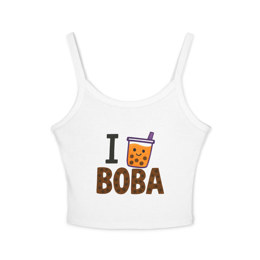 "I Luv Matcha" Strap Tank Top