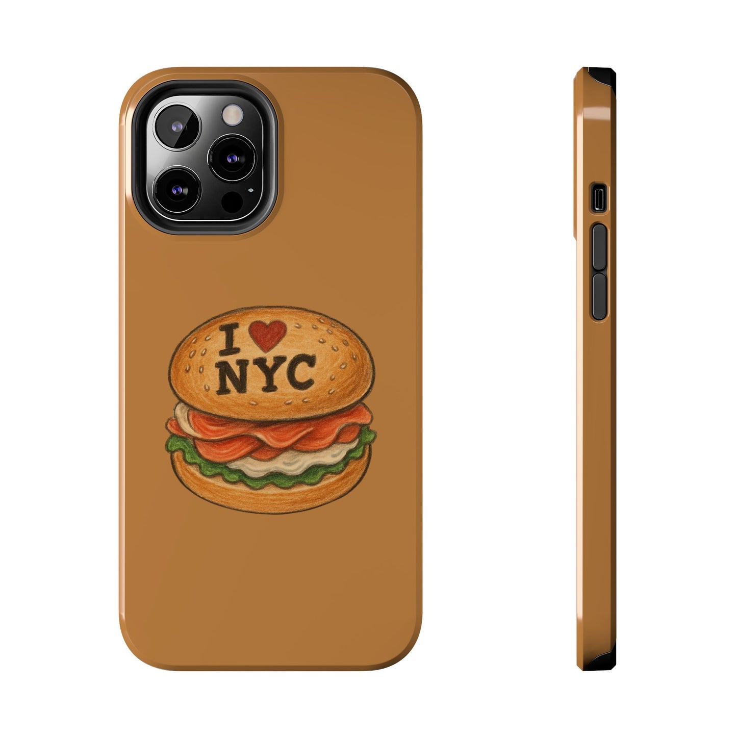 NYC Burger Tough Phone Case - Unique Sweet Treat Protective Cover, Cute NYC Gift, Foodie Phone Accessory, Fun Travel Keepsake, Festive [...]