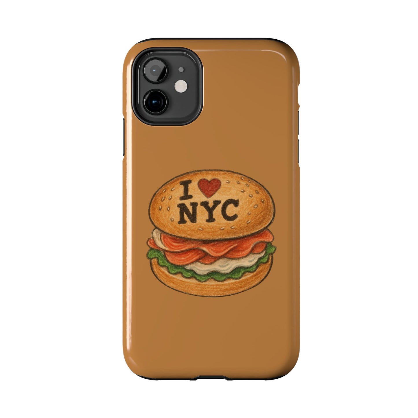 NYC Burger Tough Phone Case - Unique Sweet Treat Protective Cover, Cute NYC Gift, Foodie Phone Accessory, Fun Travel Keepsake, Festive [...]