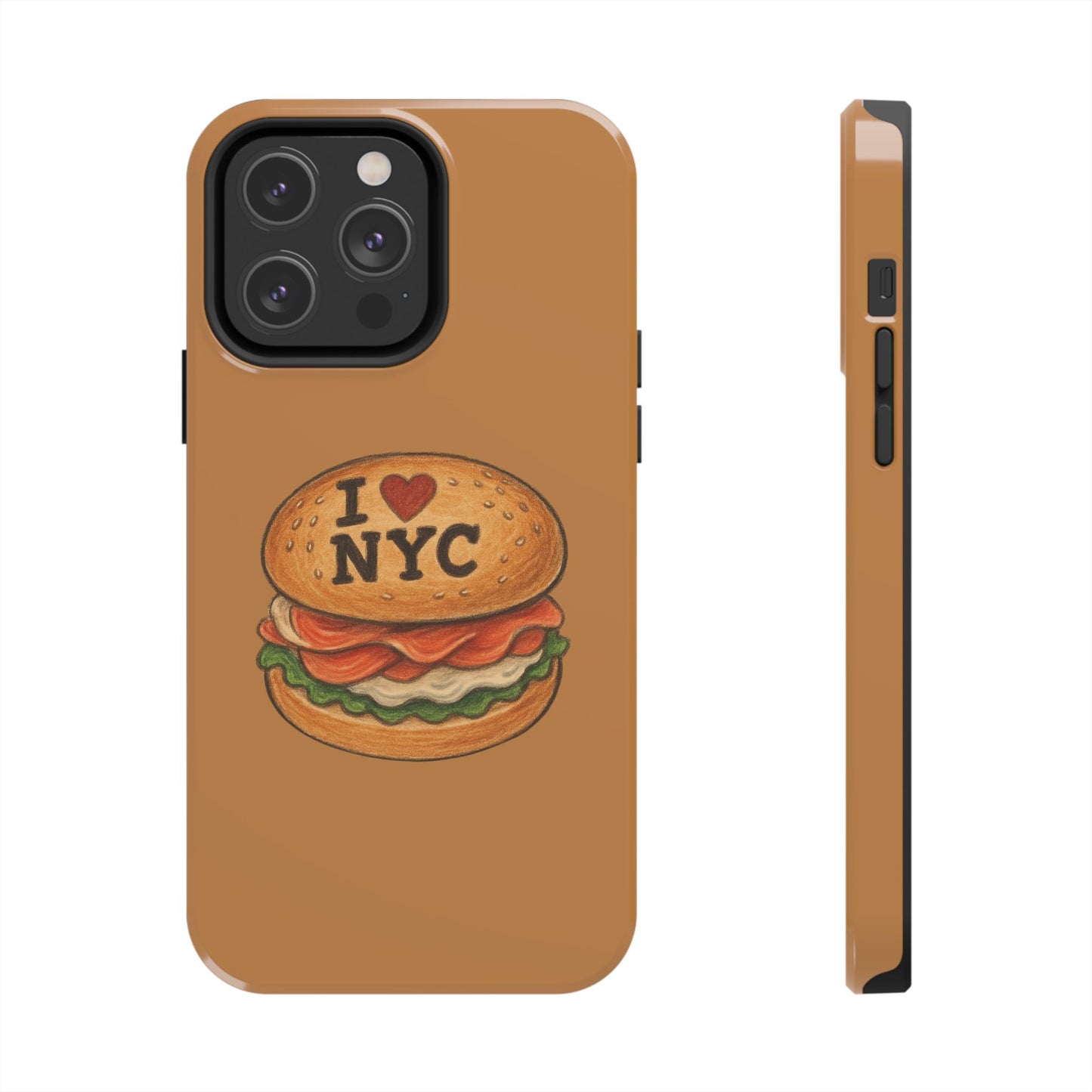 NYC Burger Tough Phone Case - Unique Sweet Treat Protective Cover, Cute NYC Gift, Foodie Phone Accessory, Fun Travel Keepsake, Festive [...]