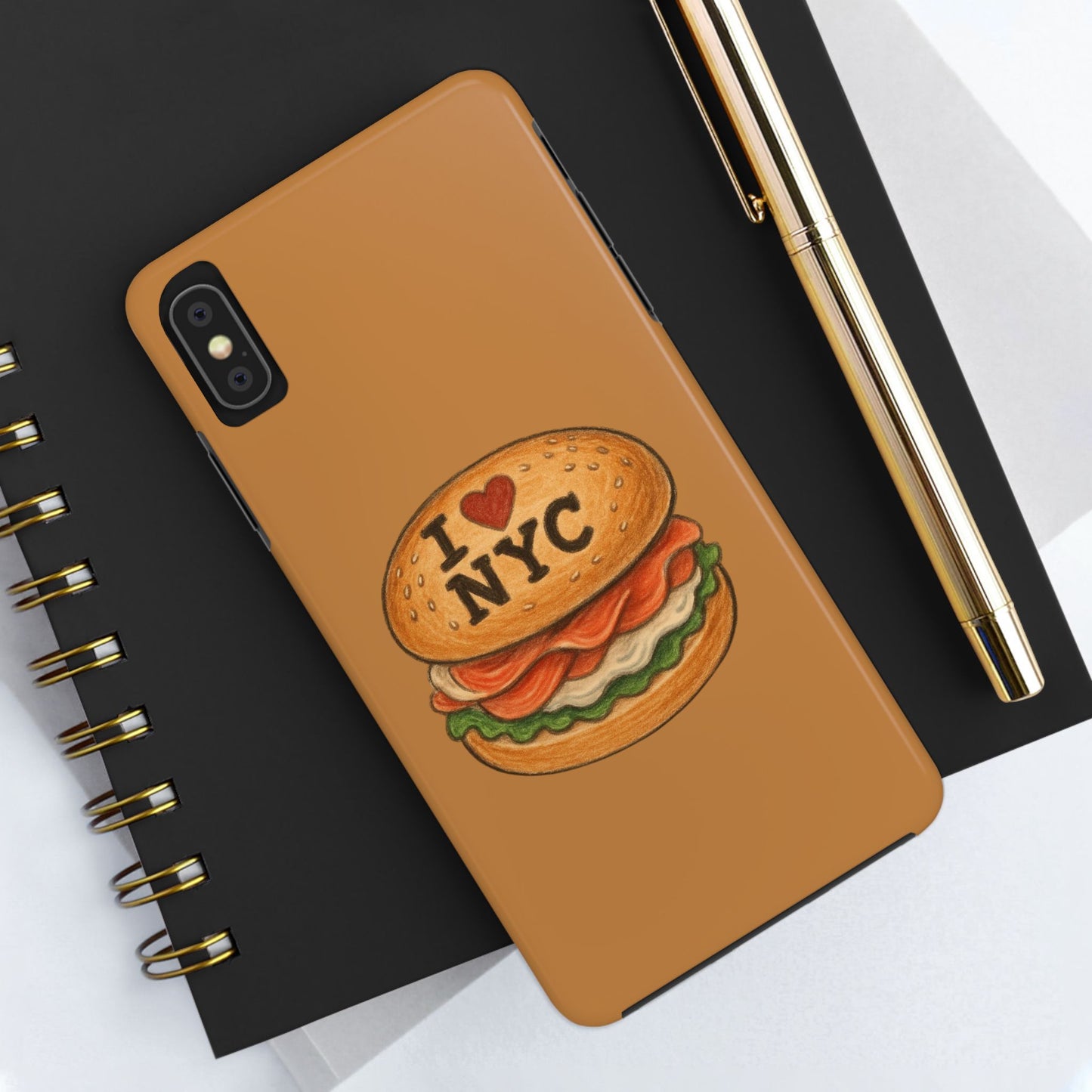 NYC Burger Tough Phone Case - Unique Sweet Treat Protective Cover, Cute NYC Gift, Foodie Phone Accessory, Fun Travel Keepsake, Festive [...]