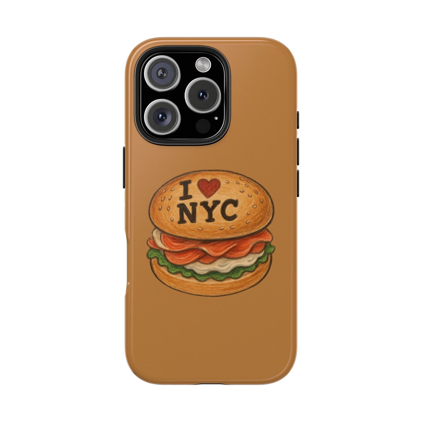 NYC Burger Tough Phone Case - Unique Sweet Treat Protective Cover, Cute NYC Gift, Foodie Phone Accessory, Fun Travel Keepsake, Festive [...]