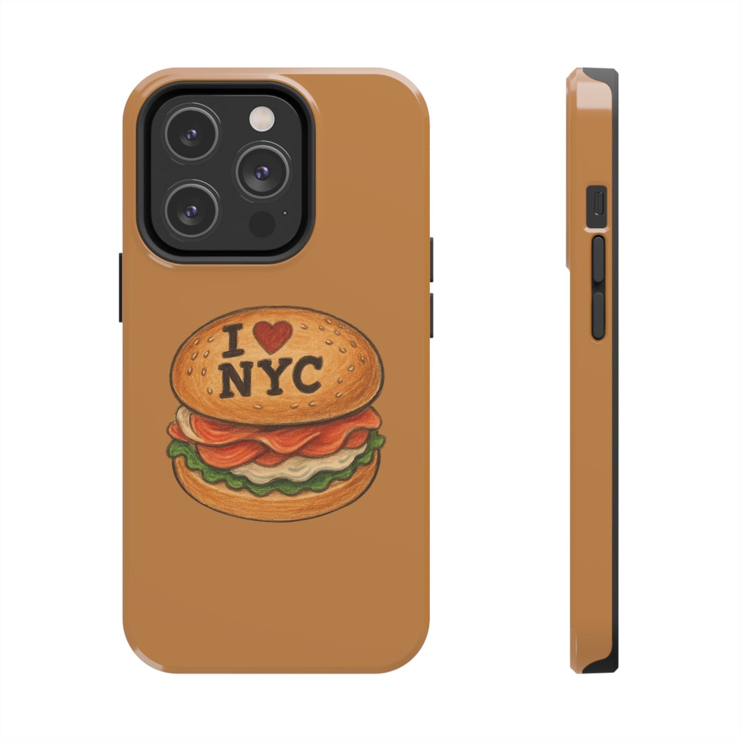 NYC Burger Tough Phone Case - Unique Sweet Treat Protective Cover, Cute NYC Gift, Foodie Phone Accessory, Fun Travel Keepsake, Festive [...]