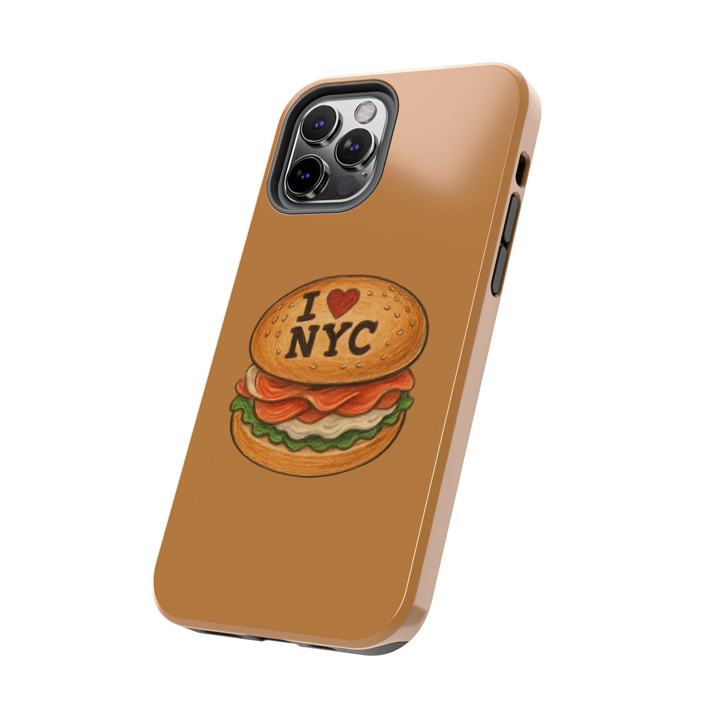 NYC Burger Tough Phone Case - Unique Sweet Treat Protective Cover, Cute NYC Gift, Foodie Phone Accessory, Fun Travel Keepsake, Festive [...]