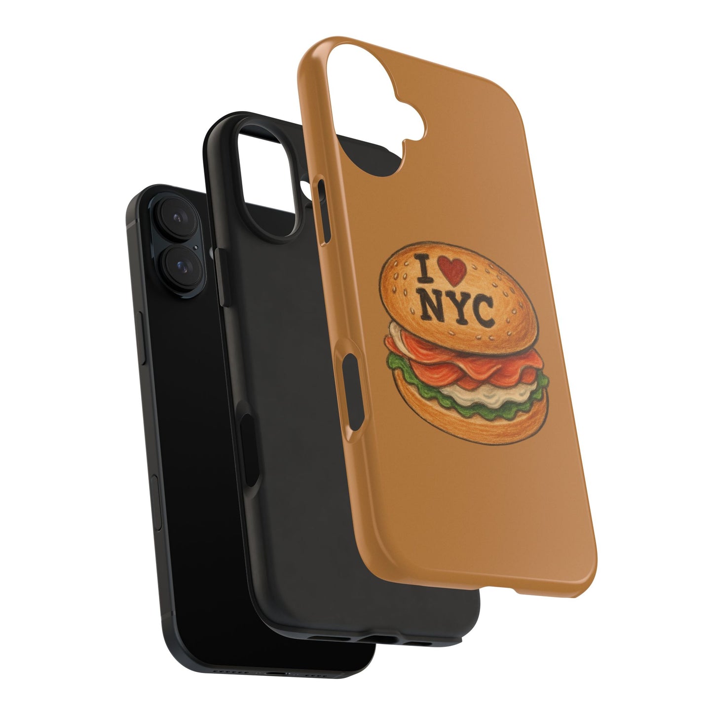 NYC Burger Tough Phone Case - Unique Sweet Treat Protective Cover, Cute NYC Gift, Foodie Phone Accessory, Fun Travel Keepsake, Festive [...]