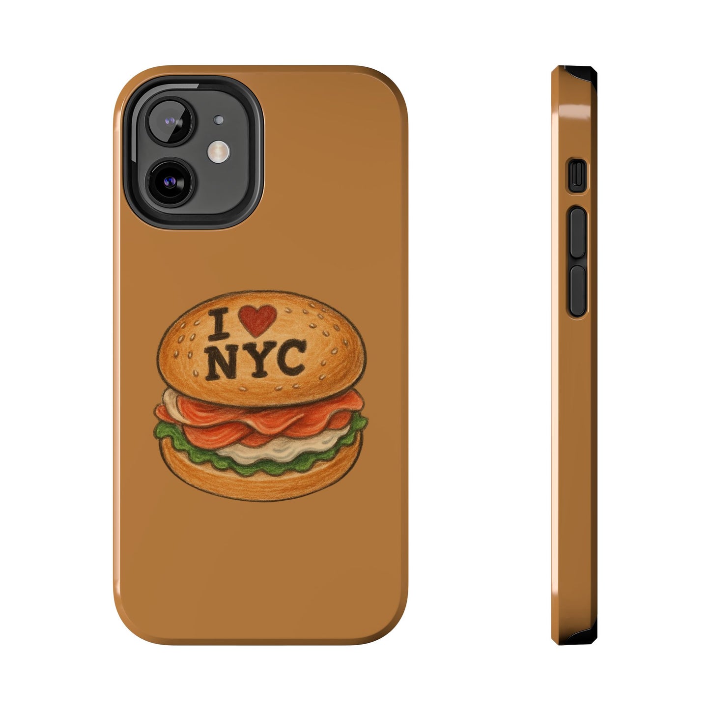 NYC Burger Tough Phone Case - Unique Sweet Treat Protective Cover, Cute NYC Gift, Foodie Phone Accessory, Fun Travel Keepsake, Festive [...]