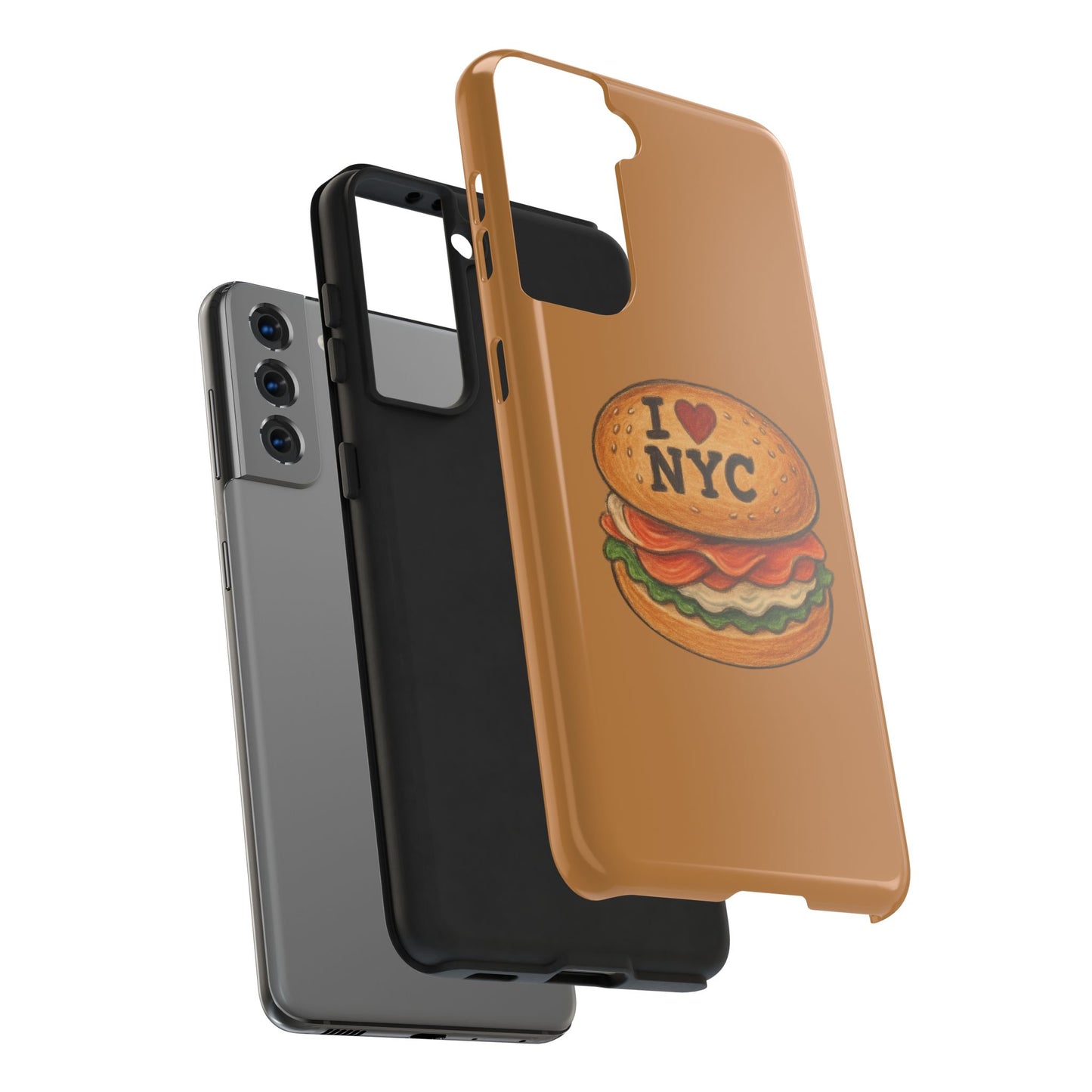 NYC Burger Tough Phone Case - Unique Sweet Treat Protective Cover, Cute NYC Gift, Foodie Phone Accessory, Fun Travel Keepsake, Festive [...]